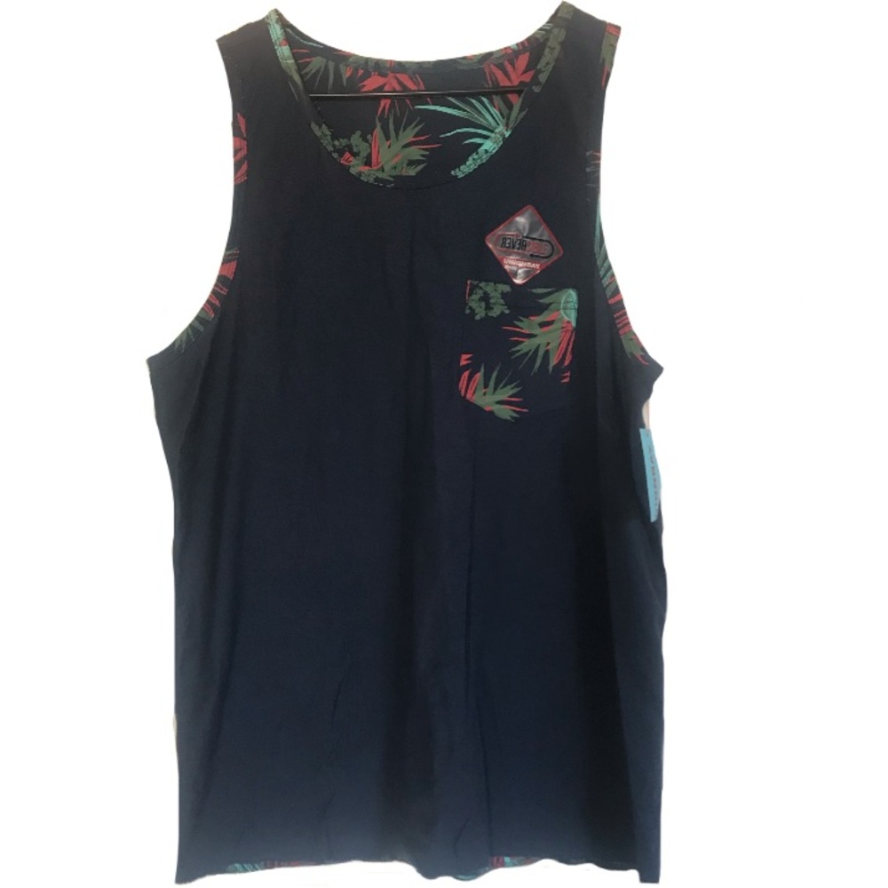 UNIONBAY Men's Reversible Leaf Print Tank Top | L